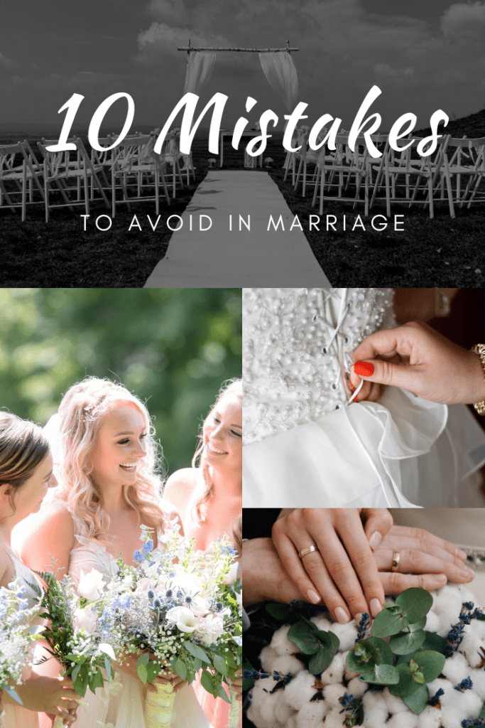 Deadly marriage mistakes